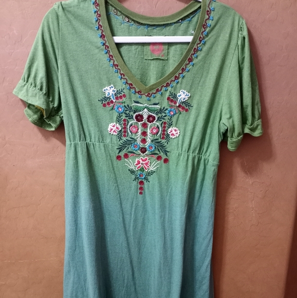 Dresses & Skirts - Doubled Ranch Dress Size M Woman's Green